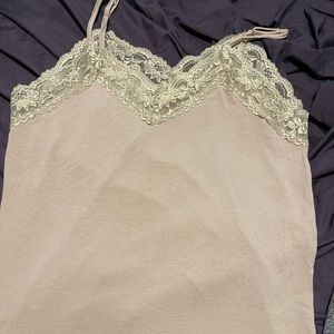 Pol lace tank top